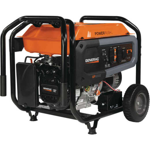 Generac 8000W Gasoline Powered Electric/Recoil Pull Start Portable Generator CARB Compliant