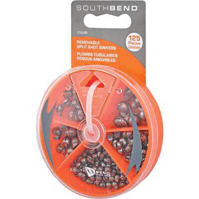 SouthBend 125-Piece Removable Split Shot Sinker Kit Assortment